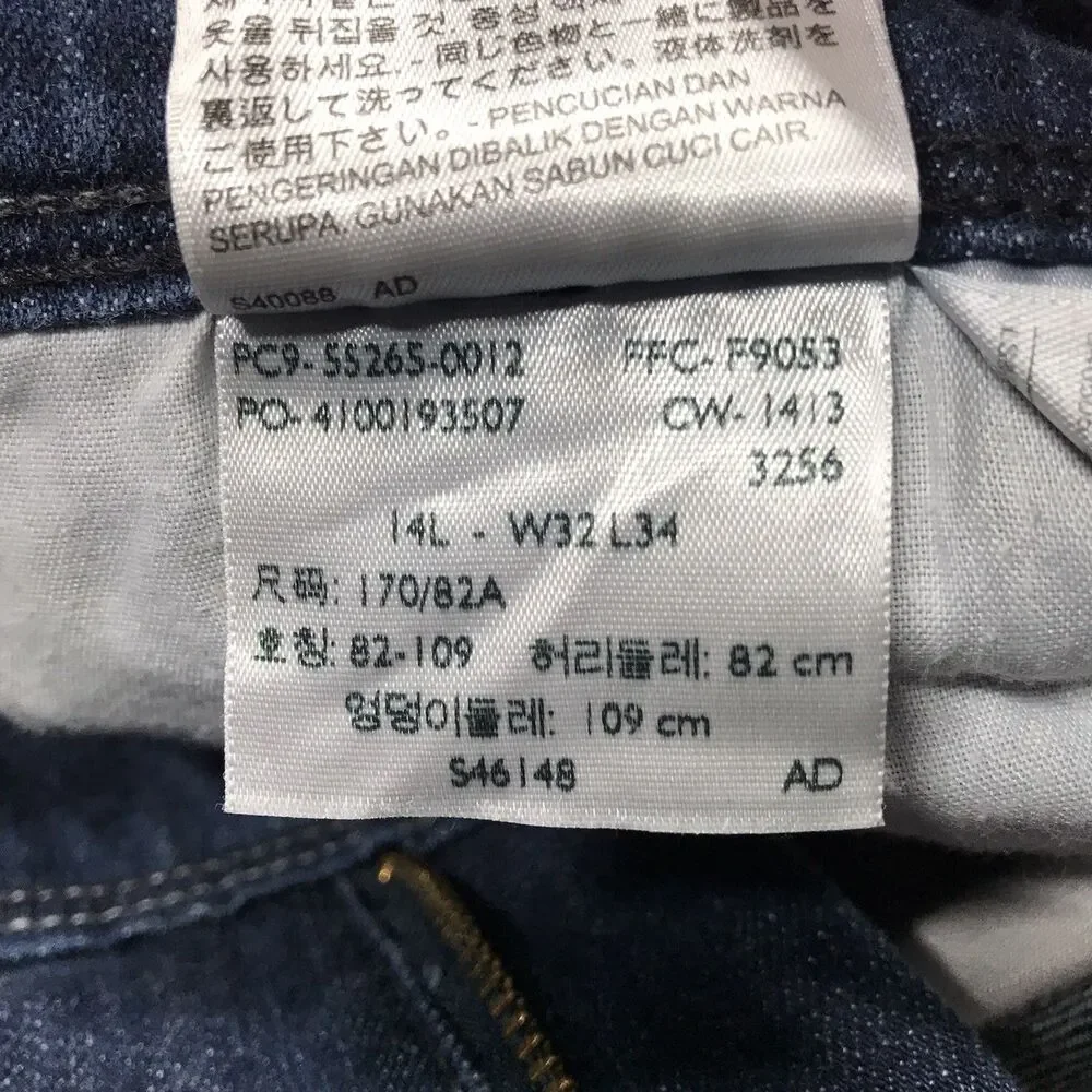 LEVIS 515 Bootcut Jeans Women 36x34 (32/34 tag) Dark Wash Stretch Western Flap